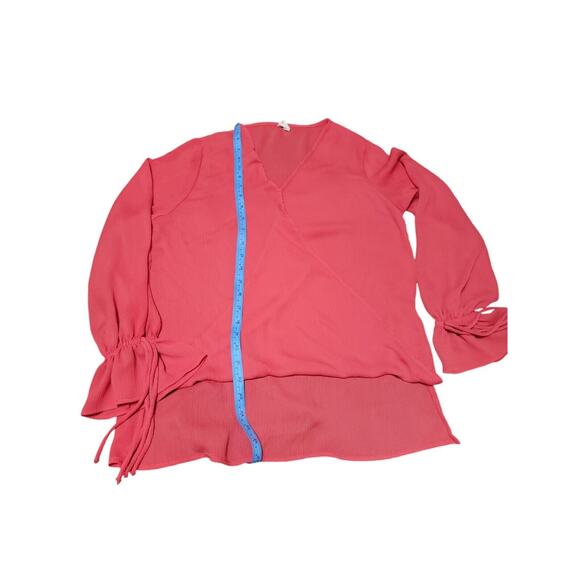 TYCHE ORNAGE BLOUSE SIZE M WITH CUTE DETAILES ON ITS LONG SLEEVES - Picture 5 of 5